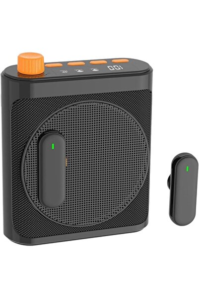 Tastech Kablosuz Yaka Mikrofonlu Megafon Taşınabilir Hoparlör Öğretmen Rehber...
