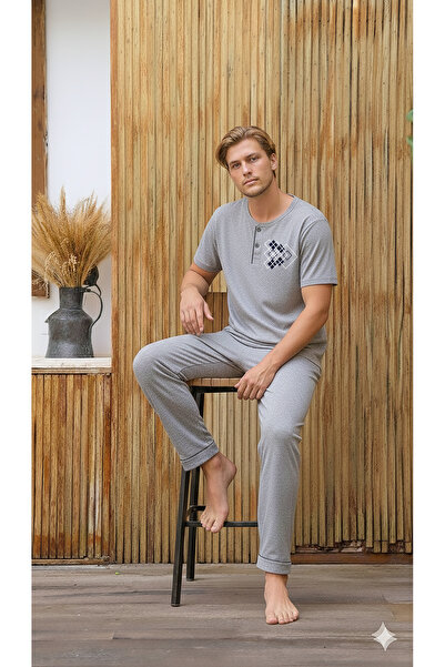 Ayans Pijama Letnji Pamuk komad Pamučni džersej ( Single jersey ) muški pidža...