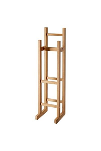 ozbience Pratik Bamboo Ragrund Spare Toilet Paper Holder, 15X16X60 cm
