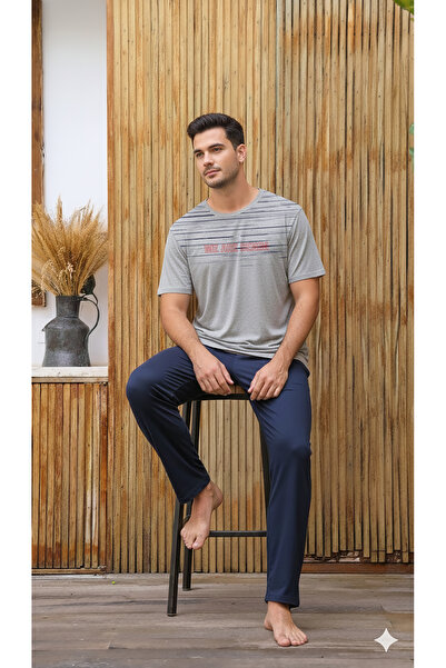 Ayans Pijama Letnji Pamuk komad Pamučni džersej ( Single jersey ) muški pidža...