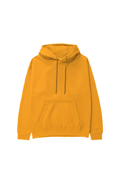 The Lucid Lab Basic Regular Fit Hoodie - Orange