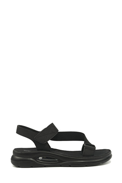 Polaris 409044.Z6FX Μαύρα γυναικεία άνετα σανδάλια