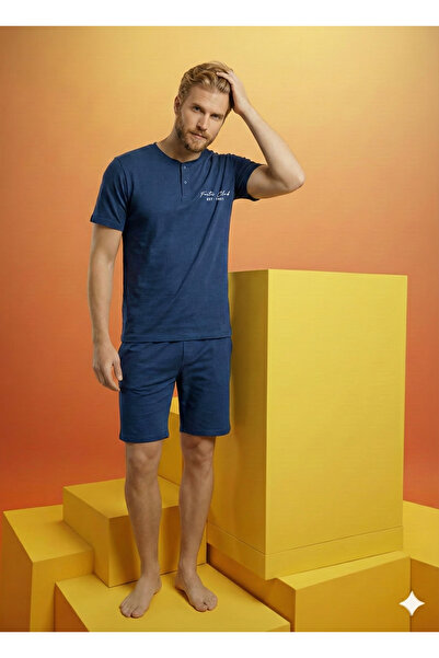 Ayans Pijama Pamučni džersej Single jersey Muški kapri pidžama set