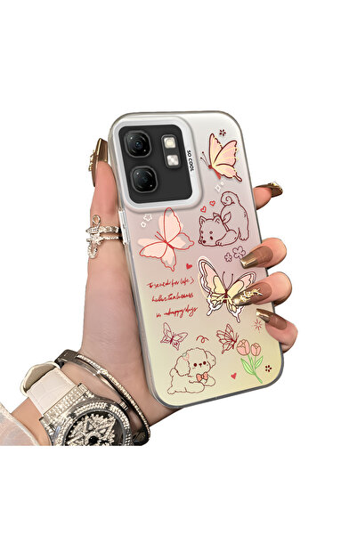 ucuc حافظة حماية من السيليكون الصلبة أكريليك درجة متوافقة مع هاتف Infinix Sma...