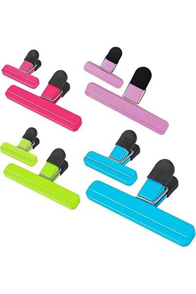 Arabest Food Bag Clips,8 Pcs Heavy Duty Large Chip Bag Clips in 2 Assorted Si...