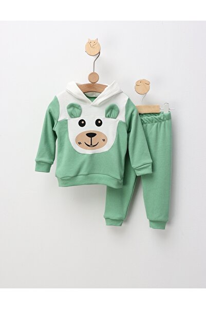 MiniKids Compleu Poppy Bear, model cu verde