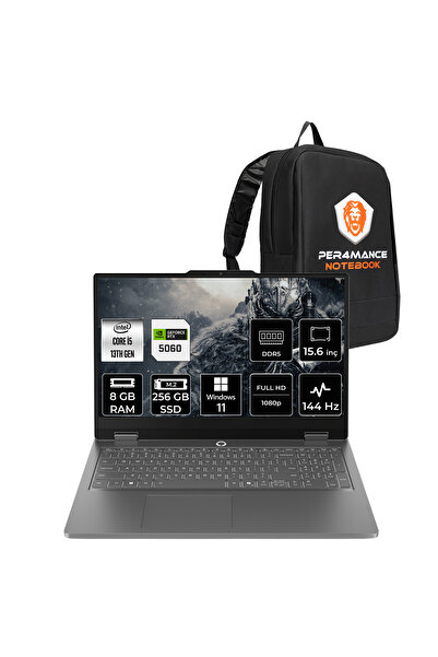 LENOVO LOQ Essential i5 13450HX 8GB 256GB SSD RTX5060/8GB 65W 15.6" FHD W11H ...