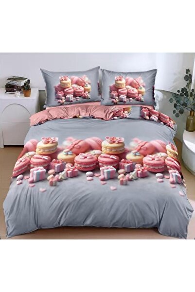 CHIRASO CHIRASO Bedding Set, 4 Pieces, Satin Cotton, ELASTIC Sheet 180X200cm,...