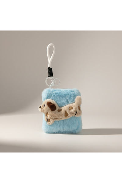 Louva 🦮 Sevimli Peluş Köpek Figürlü Kullanışlı Cüzdan Anahtarlık