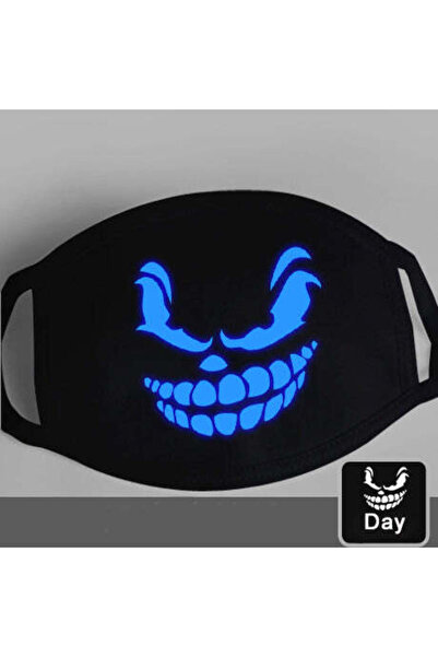 WildFashion Masca protectie cu imprimeu fosforescent fata infricosatoare IGEN...