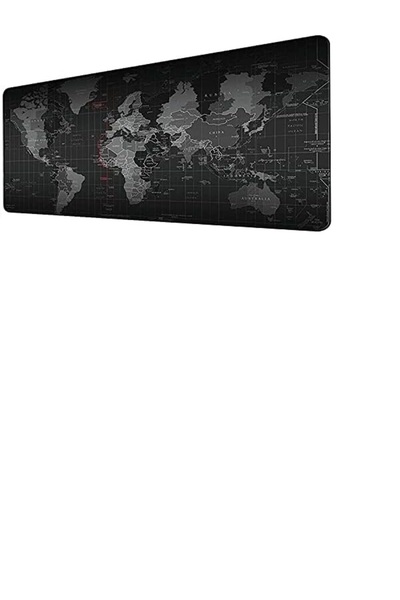 NeKuBa XL Dünya Haritası Oyun ,70x30 cm,Kaymaz Kauçuk,Sıkı Pürüzsüz,Klavye Di...