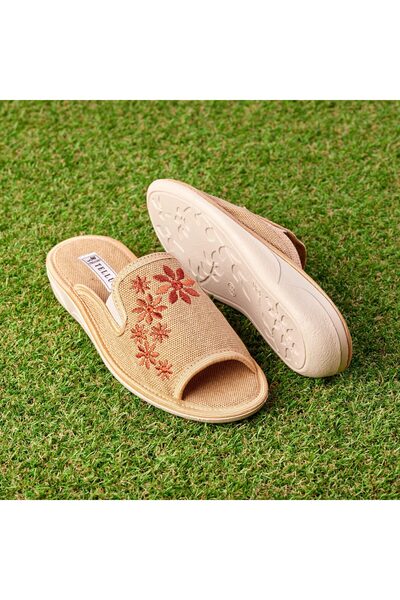 Tellus Women's Textile Open Toe Home Slippers, 11-15
