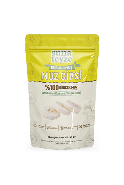 Suna Teyze Banana Dried Fruit Chips - Freeze Dried Freeze Dried Crispy Banana