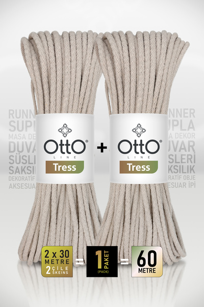 Otto Tress - Stone (5065) - 2-Pack X 30M/6Mm/500Gr - Supla, Table Runner , Wa...