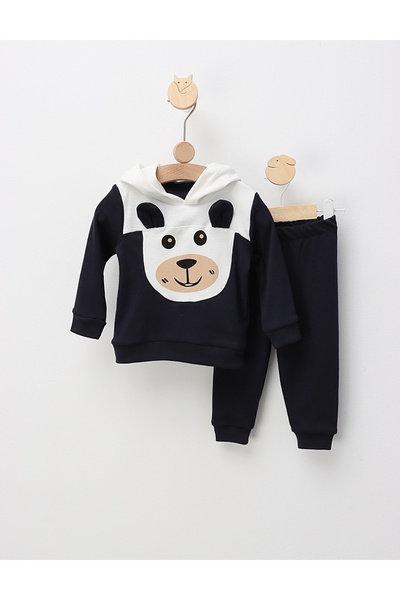 MiniKids Poppy Bear outfit, navy blue pattern