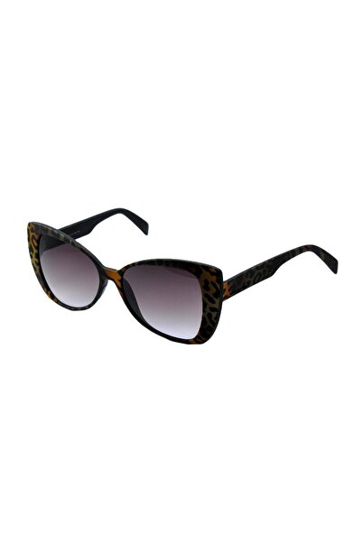 Italia Independent 904 55 Zeb 044 Brown Multicolor Cat Women's Burgundy Sungl...