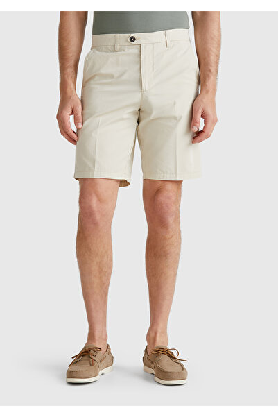 United Colors of Benetton Men's stone 100% Cotton back pocket buttoned parach...