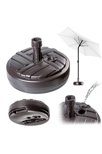 KADAX Bază pentru umbrelă de grădină, suport pentru umbrelă, rotund, 39 cm, g...