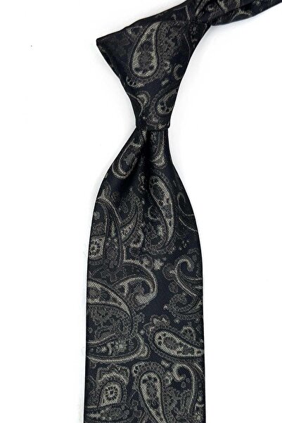 Kravatkolik Brown Shawl Pattern Handkerchief Classic Tie Kk13495