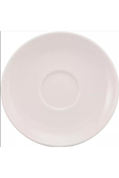 Kütahya Porselen Bone Lima Tea Plate Without Decoration 12-Piece Set