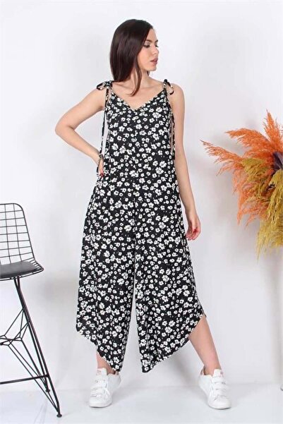Dipmoda Women's Floral Oversized Wide Leg Jumpsuit Ry8074