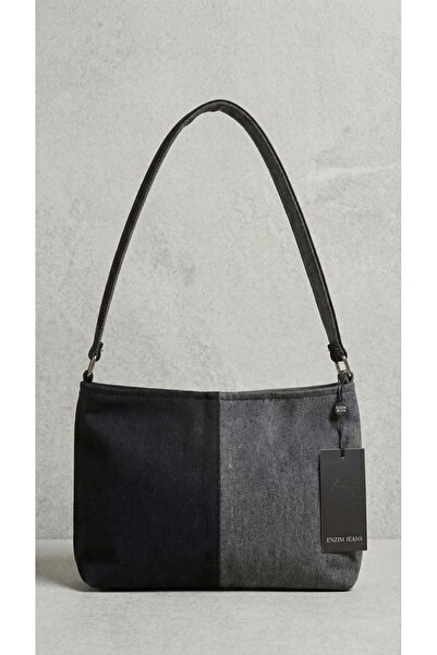 ENZİM JEANS Women's Denim Shoulder Bag Denim Fabric Strap Bag