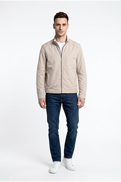 DYNAMO قالب مريح ياقة مرتفعة متوسطة الطول مع سحاب أمامي وبطانة داخلية أنيقة و...