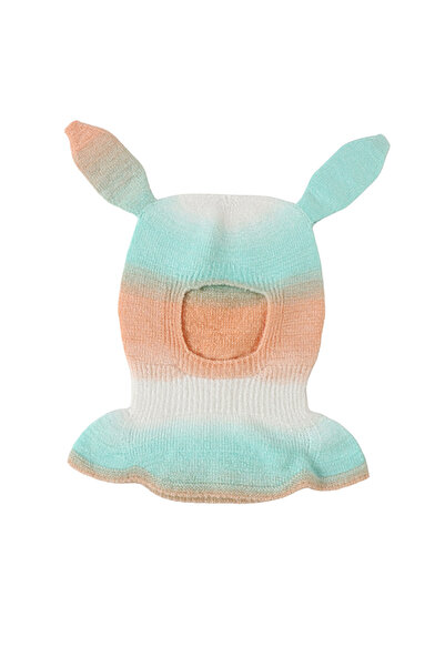 MiniKids Green colored bunny hood