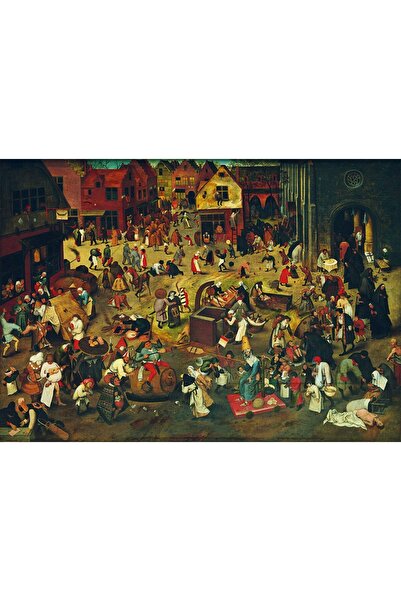 Bluebird Παζλ 1000 κομματιών - Πίτερ Μπρούγκελ: Η Μάχη μεταξύ του Καρναβαλιού...