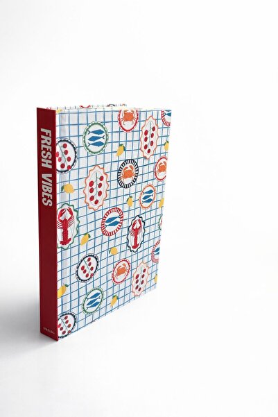4nio Patterned Hard Cover Striped Notebook