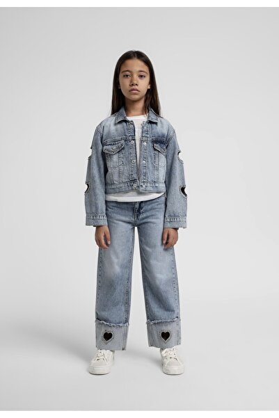 Escabel Girl's Denim Jacket and Pants Set