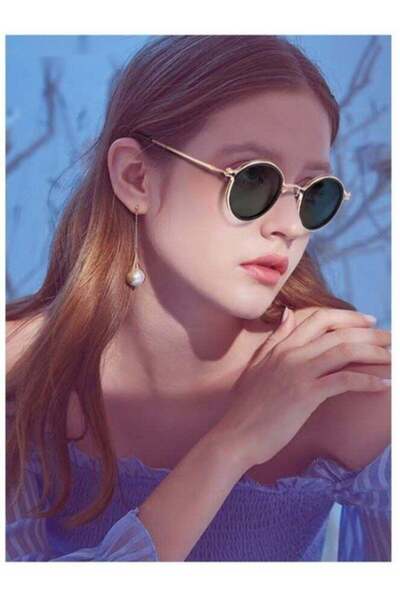 GENERAL Women's Round Sunglasses UV400 Protection Sun Glasses with Gold Metal...