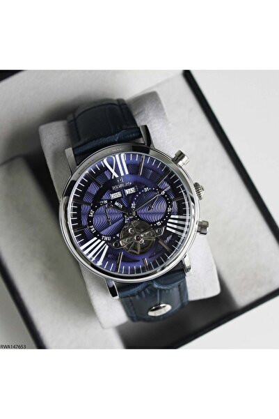 Reward Rwa147653 Leather Automatic Men's Wristwatch with Cord Strap