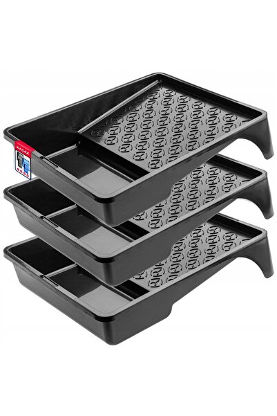 KADAX Tavă mare de vopsea 255x330 mm pentru set role de vopsea negre 3 buc