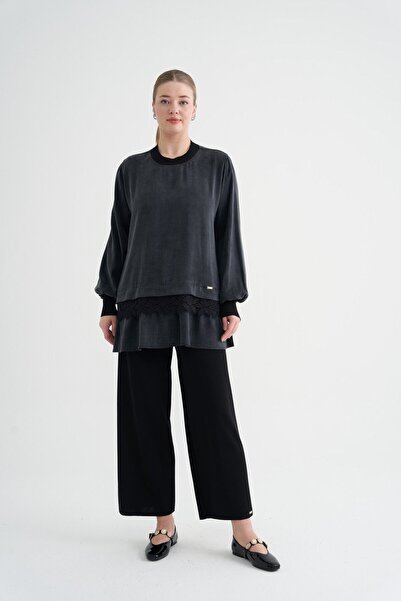 Niliwi 3133 ETEK UCU ALLER DANTELLİ TUNİK