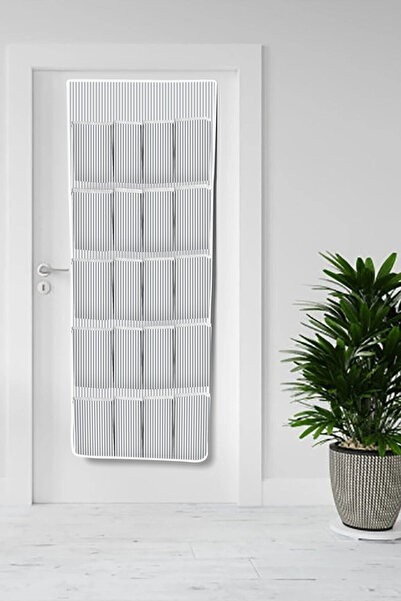 ozbience Çok Amaçlı Kapı Arkası Organizer, 20 Cepli, Çizgili, Düzenleyici