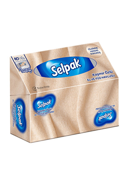 Selpak منشفة جديدة كشمير للعناية باليدين والوجه من سلسلة 80s