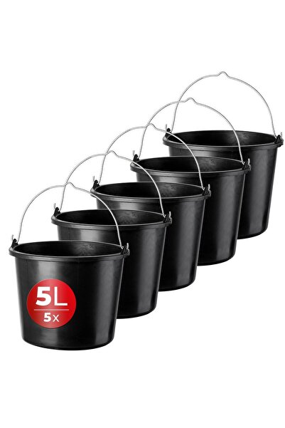 KADAX Găleată de construcții 5L, găleți rezistente din plastic pentru grădină...