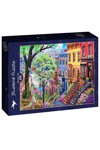 Bluebird Puzzle 500 piese - Bigelow Illustrations: Spring Hill (Bluebird-Puzz...