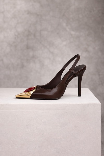 Giydim Gidiyor Noir Glam Stiletto Kahverengi