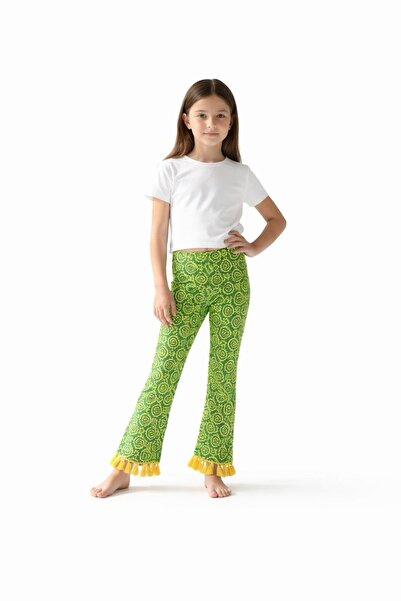 Jeopardi Kız Çocuk İspanyol Paça Pantolon