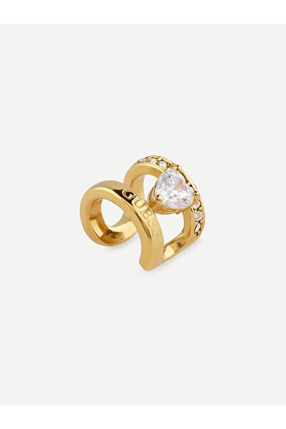 Guess سوار أذن أحادي من الكريستال على شكل قلب