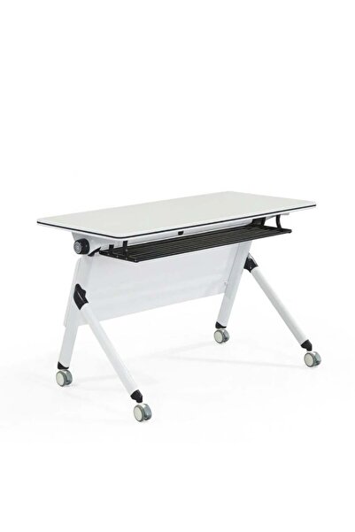 Furalux Foldable Mobile Training Table 120x50cm with Wheels
