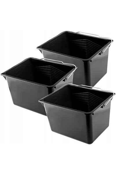 KADAX Găleată de vopsea 8 L, găleți dreptunghiulare, 3 buc.