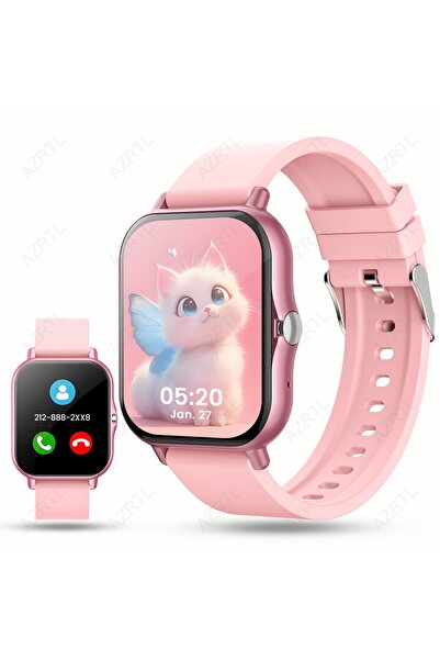 Choice3 Pink Stylish Fullscreen Touch Smartwatch Suita NotificatiCustomizable...