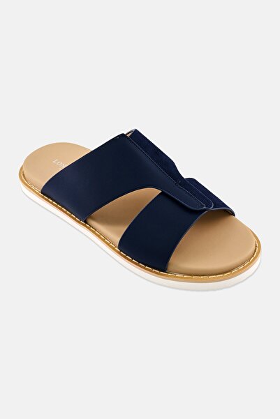 London Fog Men Arabic Slip On Sandals, Navy