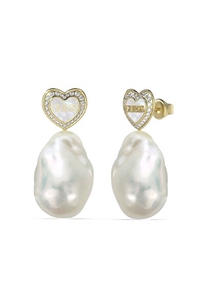 Guess قلادات على شكل قلب ولؤلؤة مقاس 35 مم