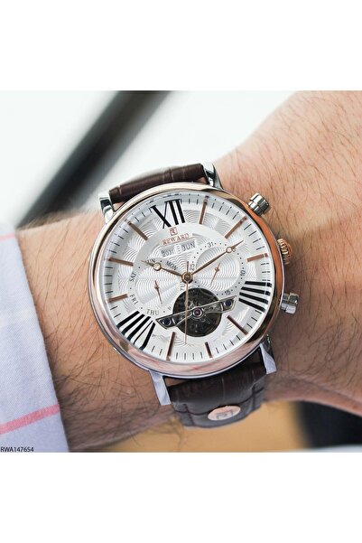 Reward ساعة يد رجالية أوتوماتيكية RWA147654 جلد مع سوار