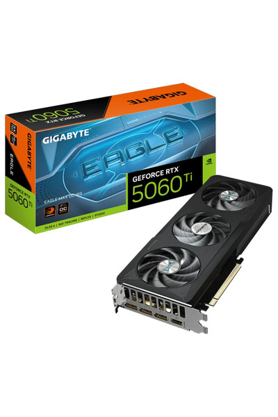Gigabyte GV-N506TEAGLEMAX OC-16GD, RTX5060TI, EAGLE MAX OC, 16Gb, GDDR7, 128B...