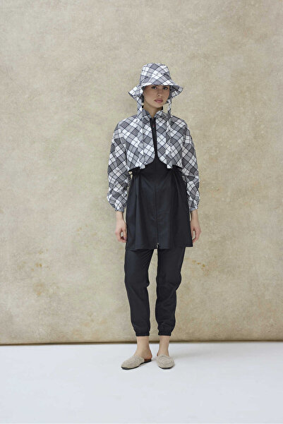 GAVLİA Women's Hijab Swimsuit Set of 4 - Full Zipper Closure..